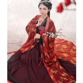Kinų Tradicinio Šokio Kostiumų Elegantiškas Pasakų Veiklos Hanfu Senovės Tang Dinastijos Rytų Princesė Festivalis Apranga DWY2802