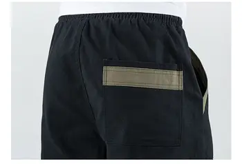 Krovinių Kelnės, vyriški Prarasti Japonijos Juoda Armijos Žalioji Tiesiai Kulkšnies Surištas Kelnes Pavasario Capri-Pants Mens Poilsiu Kelnės Haremo Kelnės