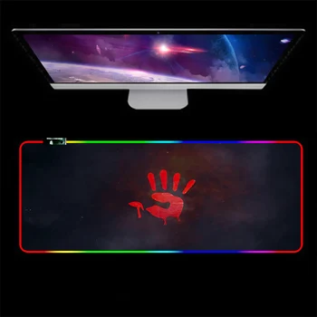 Kruvinas RGB Pelės mygtukai skirta greitis pelės padas e-sports games Led Kompiuterio Kilimėlis Kilimą Klaviatūros Stalas Kilimėlis 900x400