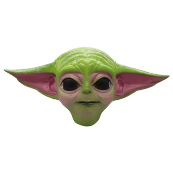 Kūdikių Yoda Peluche Meistras Star Wars Latekso Kaukė, Pirštinės Starwars Mandalorian Cosplay Animacija HOBIS Suaugusiems Vaikams Žaislai Kalėdų Dovana