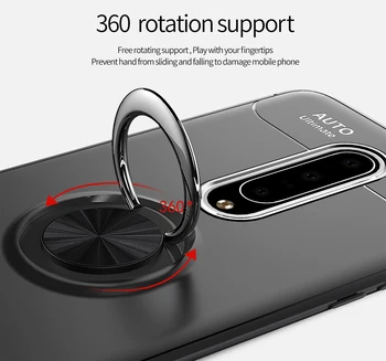Kūrybos Magnetinis Žiedas Laikiklis Minkštos TPU apsaugos estojo Huawei P Smart 2021 Hoesje Huawei šarvai Y7A Silikono Atvejais Apima