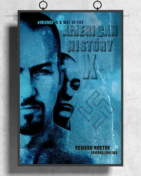 L237 AMERIKOS ISTORIJA X Filmą Klasikinis Skinhead Šilko Audinys plakatus Dekoro Patalpų Dažymas Dovana