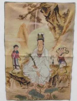 La luz dorada, la Estatua de la diosa guanyin del Tíbet y Nepalas thangka