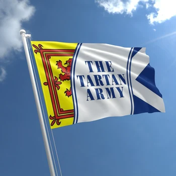 Languotas Armijos Vėliava Škotija Škotijos reklama 150X90CM reklama 3x5FT 100D Poliesteris žalvario grommets užsakymą vėliava