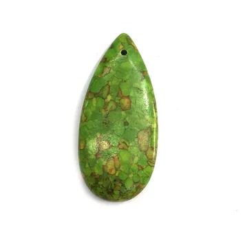 Lašo formos Mėlyna / Žalia Turquoises Pakabukas Reiki Healing Natūralaus Akmens Amuletas 