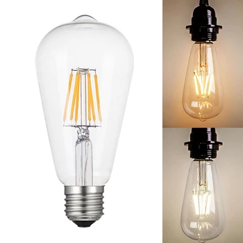 LED, Kaitinamosios Lemputės E14 E27 Kaitinimo Žvakių Šviesos Retro 