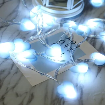 LED Šviesos Pasakų String Žibintai 1,5 m 3m Baterija Kalėdų Vakarėlį Namų Dekoro Sodo Girliandą Meilės Širdies Formos Vestuvių