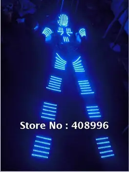 LED Šviesos robotas kostiumas /David Guetta roboto kostiumas/ Robotas KRYOMAN
