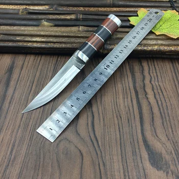 Logwood+ plienas rankenos Lauko Kempingas peilis Nešiojamų Išgyvenimo Medžioklės peilius su juodoji kardžuvė fiksuotu peilis