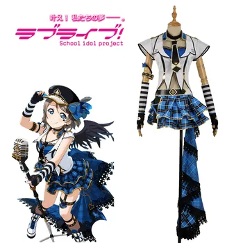 Lovelive saulės Aqours Punk Rock Jūs Watanabe cosplay kostiumų showdress etape suknelė Halloween Carnival Komplektus Individualų