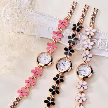 LVPAI 2018 Elegantiškas Laikrodis Femmes Montres Gėlių Nerūdijančio Plieno Mažas Dail Apyrankę Kvarcinis Laikrodis moterims Reloj Mujer