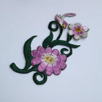 Mados gėlių išsiuvinėti Pleistrai Drabužių geležies Siuvinėjimo Lipdukai Drabužių Aplikacijos gėlių Dekoracija Ženklelis parche