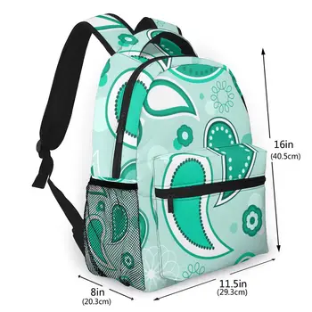 Mados Kuprinė Moterims, Vyrams Unisex Mokinių Kuprinės Modelį Vientiso Fono Tileable Kelionės krepšys Bookbag
