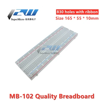 MB-102 aukštos kokybės duonos valdybos eksperimento valdybos plokštės su spalvų juosta 165 * 55 * 10mm galima spliced