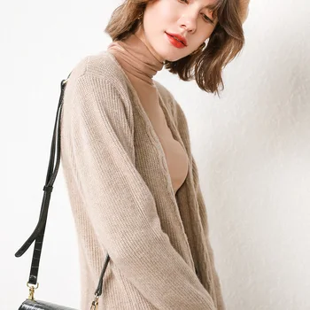 Megztinis moteriška ilgai skyriuje yra labai populiarus korėjos versija laisvi naujas 2019 m. pavasarį naujas džemperis cardigan