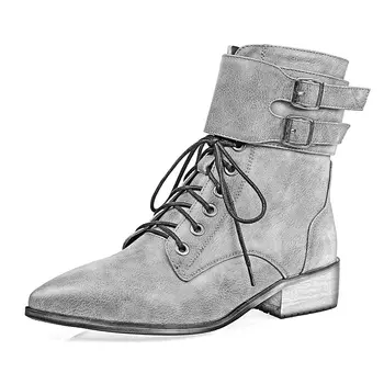 MEMUNIA 2020 nauji batai rudens-žiemos mados Metalo sagtis pažymėjo tne moterų batai didelio dydžio batus 34-43