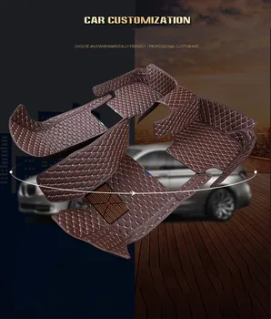 MILI Custom automobilių grindų kilimėliai Peugeot Visus Modelį RCZ 4008 308 508 206 307 207 301 3008 2008 408 5008 607 auto stilius