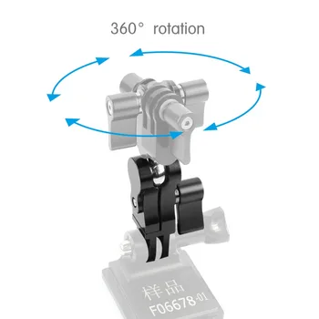 Mini 360 Laipsnių Sukimosi Šalmas Adapteris tvirtinimo Magic Arm su 5D2 Fiksavimo Varžtas Gopro EKEN už AKASO EK7000 4K Veiksmo Kameros