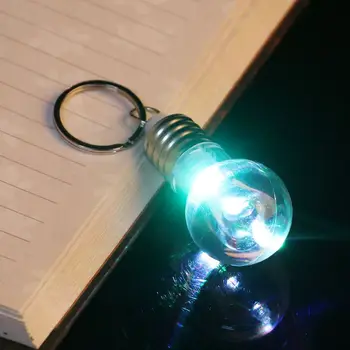 Mini Pakeisti Spalvą Kūrybos LED Lempos, Lemputės, Šviesos Key Chain Raktų Žiedas Nakties šviesos M0XD