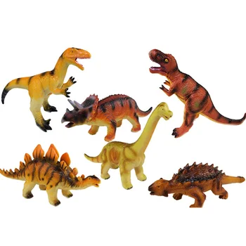 Minkštos Gumos Pav Kolekcines, Imitavimo Žaislai Dinozaurų Gyvūnų Figūrėlių, Vaikai Garso Žaislas