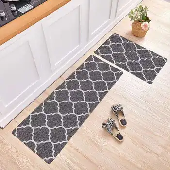 Modernių namų vonios kilimėliai, vonios kambario įėjimas neslidžia grindų kilimėlis vandens sugeria ir naftos mažinimo ilgai virtuvės kilimas kilimas