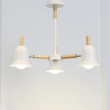 Modernus Nordic ĄŽUOLO MEDIENOS Sieniniai šviestuvai Macaron Aliuminio LED pakabukas lempa, Virtuvės Restoranas Šviesos Lubų Šviestuvai