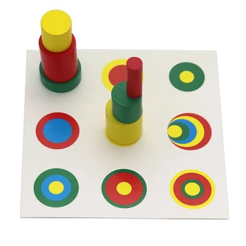Montessori Medinių 4 Skirtingų Spalvotų Balionų, Švietimo Matematikos Žaislai Ikimokyklinio Amžiaus Vaikai, Vaikų Ankstyvojo Mokymo Dovana