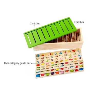 Montessori Įspūdį Mokymosi Žaislai Žinių Klasifikavimo Lauke Mediniai Žaislai Vaikams Y4QA