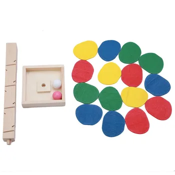 Montessori Švietimo Žaislas Blokų, Mediniai, Medžio, Marmuro Kamuolys Paleisti Kelio Žaidimas Kūdikių Vaikai Žvalgybos Anksti Juguetes Educativos