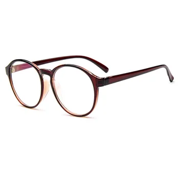 Moterų, Vyrų, Retro Apvalūs Skaidraus Lęšio Akiniai plastikinis rėmas Optinių akinių rėmelių akiniai Akiniai Armacao De Oculo