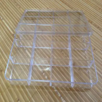 Multi-funkcija Skaidraus Plastiko Dėžutė Tirštėti Tipo Papuošalai Elektroninių Komponentų 12 Tinklelis, Sandėliavimo Dėžės, Dėžės