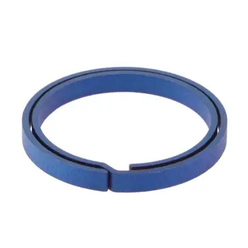Mėlyna Titano EDC Key Chain Grynas Raktų Žiedas Padalinta Kabinti Sagtis paketų prižiūrėtojų raktinę