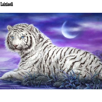 Mėnesiena White Tiger Diamond 5D 