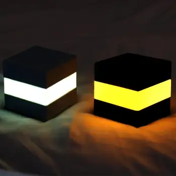 Naktį Šviesiai Juoda Balta Led Nakties Šviesos Usb Įkrovimo Naktį Šviesos Kūrybos Aikštė Naktį Šviesos diodų (LED Šviesos Spalvinga Atmosfera
