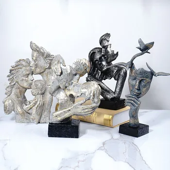 Namų Dekoravimo Reikmenys Europos Stiliaus Abstraktus Mąstytojas Papuošalai Paprasta Derva Amatų Miniatiūriniai Kambarį Darbalaukio Dekoras