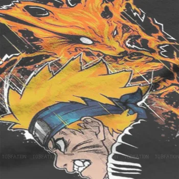 Naruto Uzumaki Sasuke Kakashi Anime Naujausias Marškinėlius Vyrams DEMON FOX Apvalios Kaklo Grynos Medvilnės Marškinėliai Gimtadienio Dovanos Streetwear