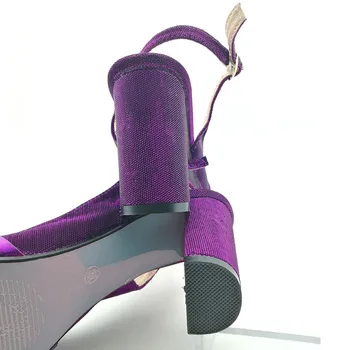 Nauja Mada italų dizaino Batai su Atitikimo Krepšiai Nustatyti Aukšti Aukštakulniai Sandalai Moterims Vasaros Batai Afrikos Vestuvių Batų ir Pagalvių Rinkinys