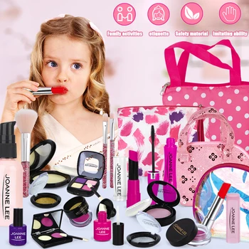 Nauja Mergina Apsimesti Žaisti, Kad Iki Žaislas Modeliavimo Kosmetika Rožinė Makiažas Rinkinys Princess Grožio Plastiko Žaisti Namuose Žaislas Lūpų Dažai, Šešėliai