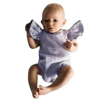 Naujagimiui Baby Girl Berniukas Rankovių Dryžuotas Romper Drabužių Komplektus Rompers kūdikių berniukų, mergaičių jumpsuit naujas gimęs