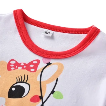Naujas 3-7 Metų Vaikams Kalėdų Nustatyti Mergina Spausdinti Namo Paslaugų Pižama marškinėliai+ Kelnės Dviejų dalių Berniukas Drabužių Rinkiniai, Vaikams, Kombinezonas