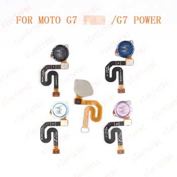 NAUJAS 5VNT G7 G7 GALIA Namų Finger Reader, pirštų Atspaudų Touch ID Automatinės grįžties Klavišą Mygtuką Flex Kabelis Moto rola Moto G7 G7 galia
