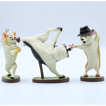 NAUJAS 6PCS/set miniatiūrinės mielas jogos šuo modelis žaislas automobilis lėlės tortas ornamentu pasakų sodas ornamentu vazonas namų statula apdaila