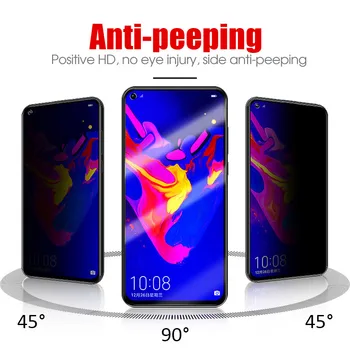 Naujas Anti Spy Privatumo Premium Grūdintas Stiklas Huawei Nova 4e Nova 4 Garbę Peržiūrėti 20 V20 9H Screen Protector Apsauginė plėvelė