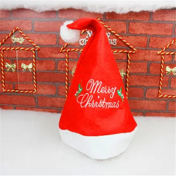 Naujas Apdailos Kalėdų Cosplay Santa Claus Šalies Laimingas Suaugusiųjų Skrybėlę Dangtelis Baltos Ratlankio