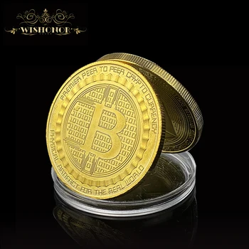 Naujas Bitcoin,Ethereum,Litecoin,Brūkšnys,Ripple,Monero,EOS monetos Metalo Fizinio sidabro/aukso spalvos Proginę BTC Monetos