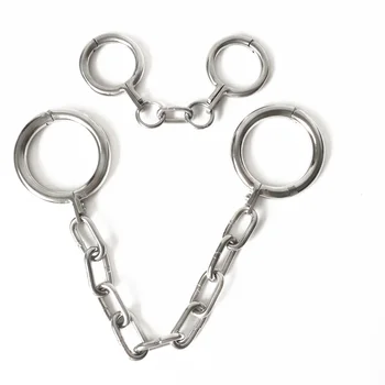 Naujas kulkšnies antrankiai su grandinės iš nerūdijančio plieno, metalo erotika poros BDSM bondage tvirtinimo suaugusiųjų žaidimas Sekso žaislas vyrams, moterims