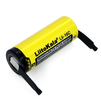 Naujas LiitoKala Lii-16C 18500 1600mAh), 3,7 V įkrovimo baterija (akumuliatorius Recarregavel ličio jonų baterija LED žibintuvėlis+PASIDARYK pats Nikelio