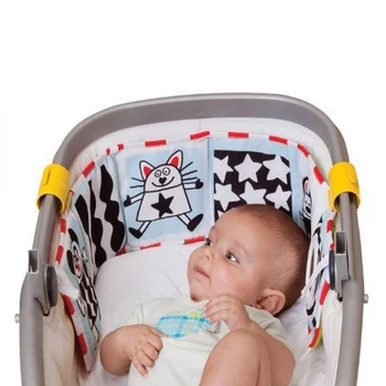 Naujas Lovelę Bamperis Kūdikių Medžiaga Knyga Kūdikio Minkšti Žaislai, Kūdikių Barškučių Žinių Apie Multi-Touch Spalvinga Lova Bamperis Žaislų Vaikams