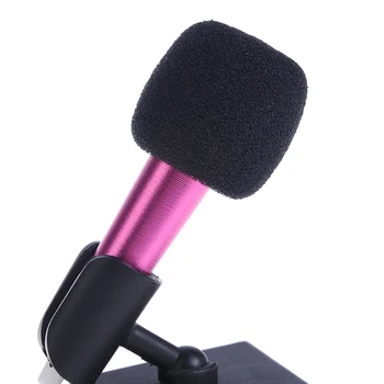 NAUJAS Nešiojamas 3.5 mm Stereo Studio Mic KTV Karaoke Mini Mikrofonas mobiliojo Telefono, Nešiojamojo KOMPIUTERIO Darbalaukį 5,5 cm*1,8 cm mažo Dydžio, Mic