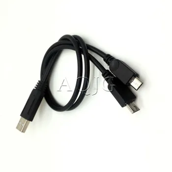 Naujausias 1PC Nešiojamas USB Vyrų Universalus Micro USB Dual Vyrų Y Adapteris, Splitter Cable